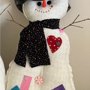 Festive Snowman Plush Decor